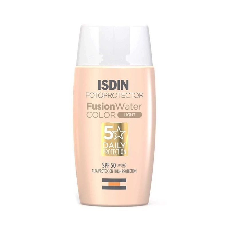 کرم ضد آفتاب رنگی ایزدین مدل Fusion Water با SPF50