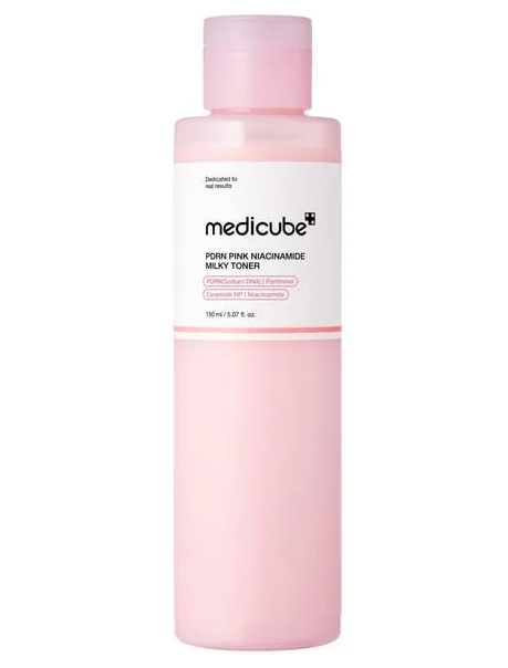 تونر شیری مدی کیوب مدل PDRN Pink Niacinamide