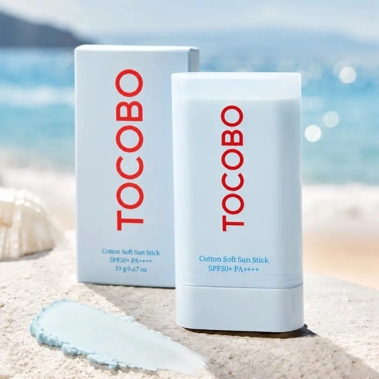 ضد آفتاب استیکی توکوبو اصل با SPF 50 حاوی عصاره پنبه کتان