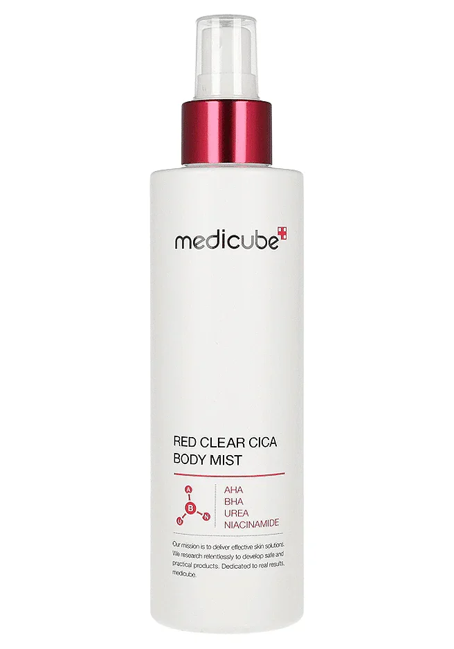 اسپری میست ضد جوش بدن مدی‌ کیوب مدل Red Clear Cica