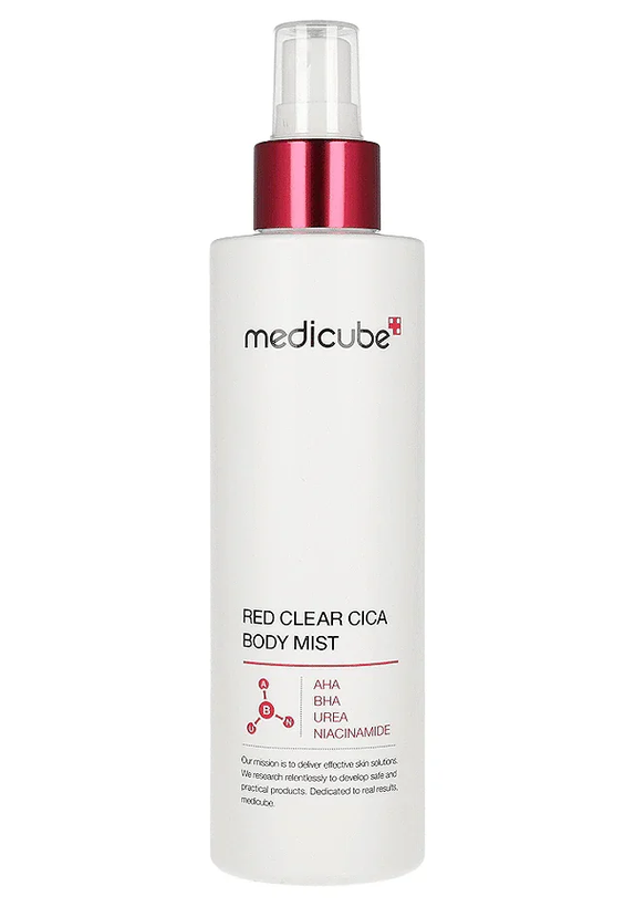 اسپری میست ضد جوش بدن مدی کیوب مدل Red Clear Cica
