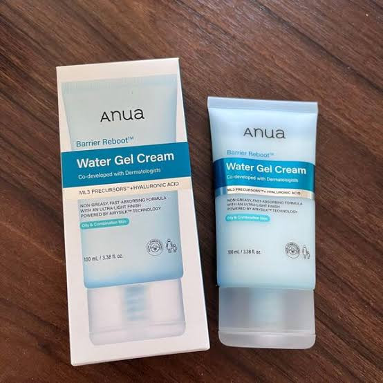 ژل کرم بریر ریبوت آنوا Anua مدل Water Gel Cream | آبرسان و تقویتکننده سد دفاعی پوست چرب، مختلط و حساس